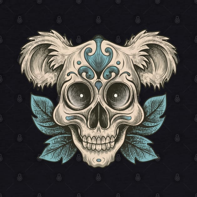 Traditional Koala Skull tattoo by Goku Creations